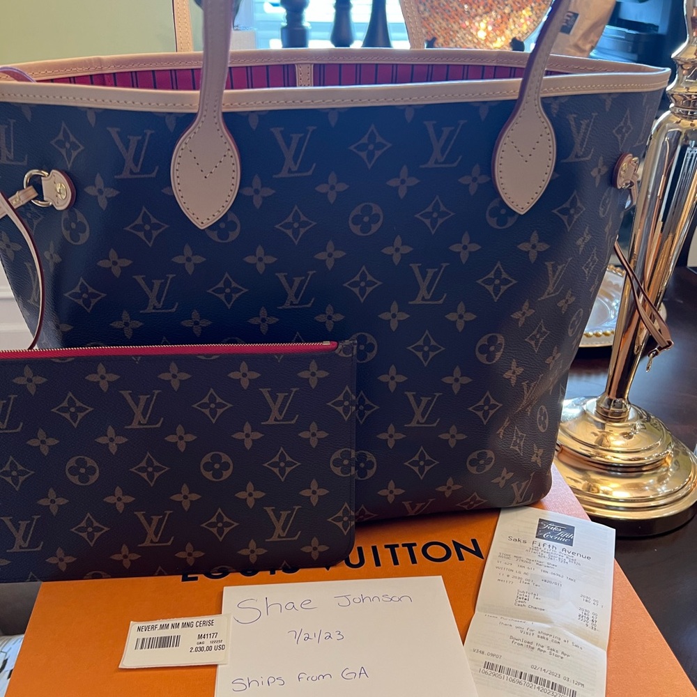 BRAND NEW MICROCHIPPED LOUIS VUITTON NEVERFULL MM